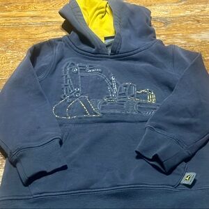 John Deere Dark Blue Hoodie with Yellow Logo